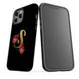 For iPhone 12 Pro Max Case, Protective Back Cover, Embellished Letter S | iCoverLover Australia