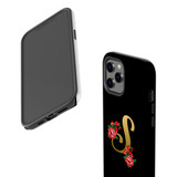For iPhone 12 Pro Max Case, Protective Back Cover, Embellished Letter S | iCoverLover Australia