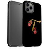 For iPhone 12 Pro Max Case, Protective Back Cover, Embellished Letter T | iCoverLover Australia