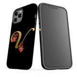 For iPhone 12 Pro Max Case, Protective Back Cover, Embellished Letter V | iCoverLover Australia