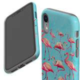 For iPhone XR Case, Protective Back Cover, Flamingoes | iCoverLover Australia