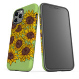 For iPhone 12 Pro Max Case, Protective Back Cover, Sunflowers | iCoverLover Australia