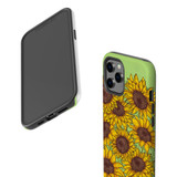 For iPhone 12 Pro Max Case, Protective Back Cover, Sunflowers | iCoverLover Australia