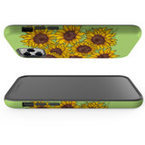 For iPhone 12 Pro Max Case, Protective Back Cover, Sunflowers | iCoverLover Australia