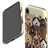 For iPhone XR Case, Protective Back Cover, Seamless Dogs | iCoverLover Australia