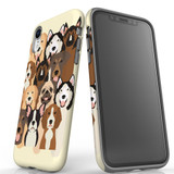 For iPhone XR Case, Protective Back Cover, Seamless Dogs | iCoverLover Australia