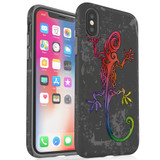 For iPhone XS Max Case, Protective Back Cover, Colorful Lizard | iCoverLover Australia