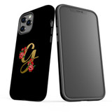 For iPhone 12/12 Pro Case, Protective Back Cover, Embellished Letter G | iCoverLover Australia