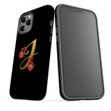 For iPhone 12/12 Pro Case, Protective Back Cover, Embellished Letter J | iCoverLover Australia