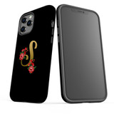 For iPhone 12/12 Pro Case, Protective Back Cover, Embellished Letter S | iCoverLover Australia