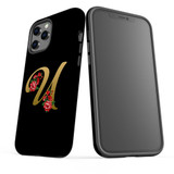 For iPhone 12/12 Pro Case, Protective Back Cover, Embellished Letter U | iCoverLover Australia