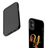For iPhone 12 mini Case, Protective Back Cover, Embellished Letter Y | iCoverLover Australia
