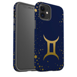 For iPhone 12 mini Case, Protective Back Cover, Gemini Sign | iCoverLover Australia