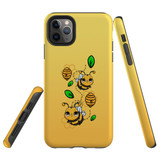 For iPhone 11 Pro Max Case, Protective Back Cover, Honey Bees | iCoverLover Australia