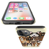 For iPhone 11 Pro Max Case, Protective Back Cover, Seamless Dogs | iCoverLover Australia