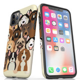 For iPhone 11 Pro Case, Protective Back Cover, Seamless Dogs | iCoverLover Australia