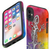 For iPhone 11 Case, Protective Back Cover, Rainbow Lizard | iCoverLover Australia