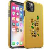 For iPhone 11 Pro Case, Protective Back Cover, Honey Bees | iCoverLover Australia