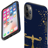 For iPhone 11 Pro Case, Protective Back Cover, Libra Drawing | iCoverLover Australia