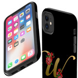 For iPhone 11 Case, Protective Back Cover, Embellished Letter W | iCoverLover Australia