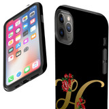For iPhone 11 Pro Max Case, Protective Back Cover, Embellished Letter H | iCoverLover Australia
