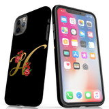 For iPhone 11 Pro Max Case, Protective Back Cover, Embellished Letter H | iCoverLover Australia