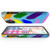 For iPhone 11 Case, Protective Back Cover, Rainbow Brushes | iCoverLover Australia