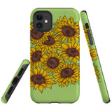 For iPhone 11 Case, Protective Back Cover, Sunflowers | iCoverLover Australia