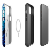 For iPhone 14 Plus Case, Protective MagSafe Compatible Cover, Blue Mirror | iCoverLover Australia