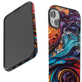 For iPhone 14 Plus Case, Protective MagSafe Compatible Cover, Swirling Paint | iCoverLover Australia