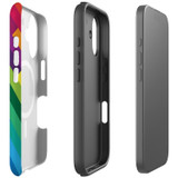 For Apple iPhone 17 Case, MagSafe Compatible Protective Cover, Lined Rainbow | iCoverLover Australia