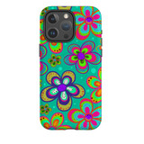 For iPhone 14 Pro Max Case, Protective MagSafe Compatible Cover, Retro Floral Design | iCoverLover Australia