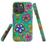 For iPhone 14 Pro Max Case, Protective MagSafe Compatible Cover, Retro Floral Design | iCoverLover Australia