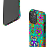 For iPhone 16 Pro Max Case, Protective MagSafe Compatible Cover, Retro Floral Design | iCoverLover Australia