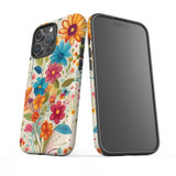 For iPhone 16 Pro Max Case, Protective MagSafe Compatible Cover, Floral Symphony | iCoverLover Australia