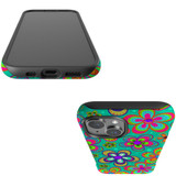 For iPhone 14 Case, Protective MagSafe Compatible Cover, Retro Floral Design | iCoverLover Australia
