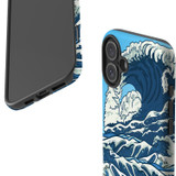 For iPhone 16 Case, Protective MagSafe Compatible Cover, Japanese Wave | iCoverLover Australia