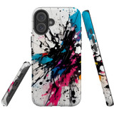 For iPhone 16 Case, Protective MagSafe Compatible Cover, Dark Splatter | iCoverLover Australia