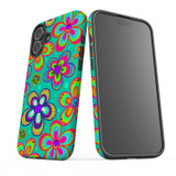 For iPhone 16 Plus Case, Protective MagSafe Compatible Cover, Retro Floral Design | iCoverLover Australia