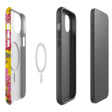 For iPhone 15 Plus Tough Case Compatible with MagSafe, Flower Pattern | iCoverLover Australia