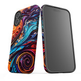 For iPhone 16 Plus Case, Protective MagSafe Compatible Cover, Swirling Paint | iCoverLover Australia