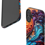For iPhone 16 Plus Case, Protective MagSafe Compatible Cover, Swirling Paint | iCoverLover Australia