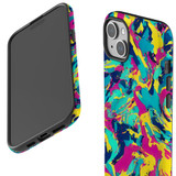 For iPhone 15 Plus Tough Case Compatible with MagSafe, Abstract Strokes | iCoverLover Australia
