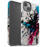 For iPhone 15 Plus Tough Case Compatible with MagSafe, Dark Splatter | iCoverLover Australia