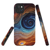 For iPhone 15 Plus Tough Case Compatible with MagSafe, Eye Of The Galaxy | iCoverLover Australia