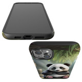 For iPhone 15 Plus Tough Case Compatible with MagSafe, Happy Panda | iCoverLover Australia