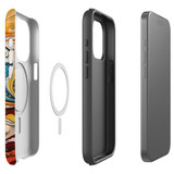 For iPhone 15 Pro Tough Case Compatible with MagSafe, Swirling Gold | iCoverLover Australia