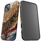 For iPhone 15 Plus Tough Case Compatible with MagSafe, Mysterious Golden Tree | iCoverLover Australia