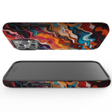 For iPhone 15 Pro Tough Case Compatible with MagSafe, Waves Of The Sun | iCoverLover Australia