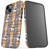 For iPhone 14 Plus Case Tough Protective Cover, Seamless Cats | iCoverLover Australia
